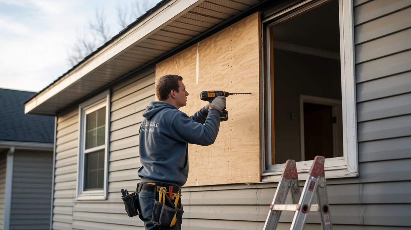Technician documenting a free inspection in Charlotte